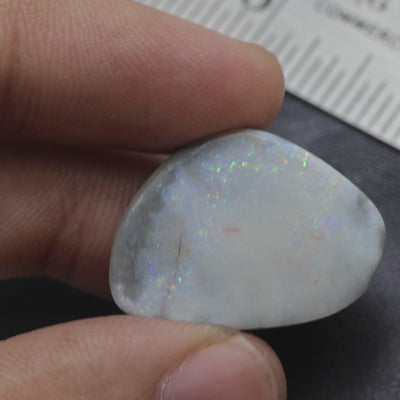 18.80 Cts Unheated Australian Fire Opal Loose Gemstone Fancy Cabochon Natural 26x19x6 mm A-103