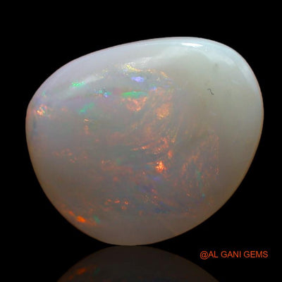 4.25 Cts Natural Australian Fire Opal Loose Gemstone Fancy Cabochon 15x13x3 mm A-1000