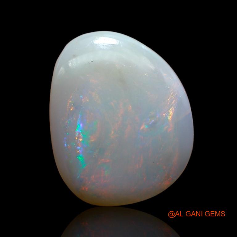 4.25 Cts Natural Australian Fire Opal Loose Gemstone Fancy Cabochon 15x13x3 mm A-1000