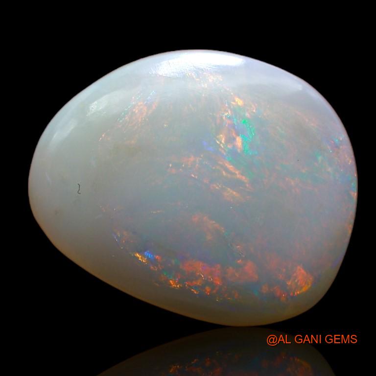 4.25 Cts Natural Australian Fire Opal Loose Gemstone Fancy Cabochon 15x13x3 mm A-1000