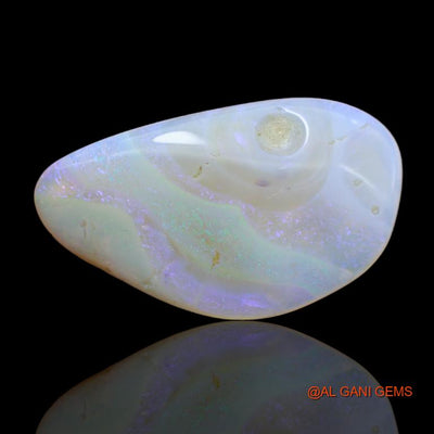 14.30 Cts Unheated Australian Fire Opal Loose Gemstone Fancy Cabochon Natural 30x17x5 mm A-100