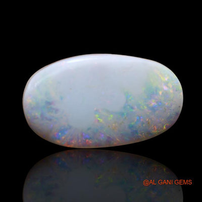 Natural Fire Opal Gemstone 16.45 Cts Loose Oval Cabochon From Australia 25x14x5 mm A-101