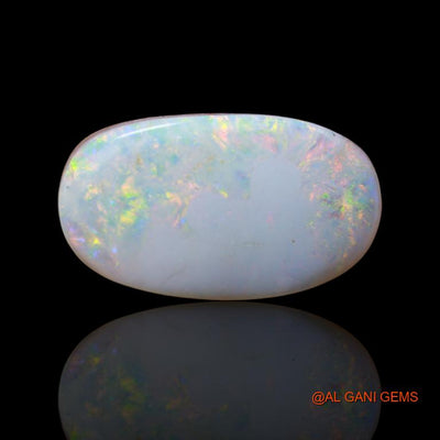 Natural Fire Opal Gemstone 16.45 Cts Loose Oval Cabochon From Australia 25x14x5 mm A-101