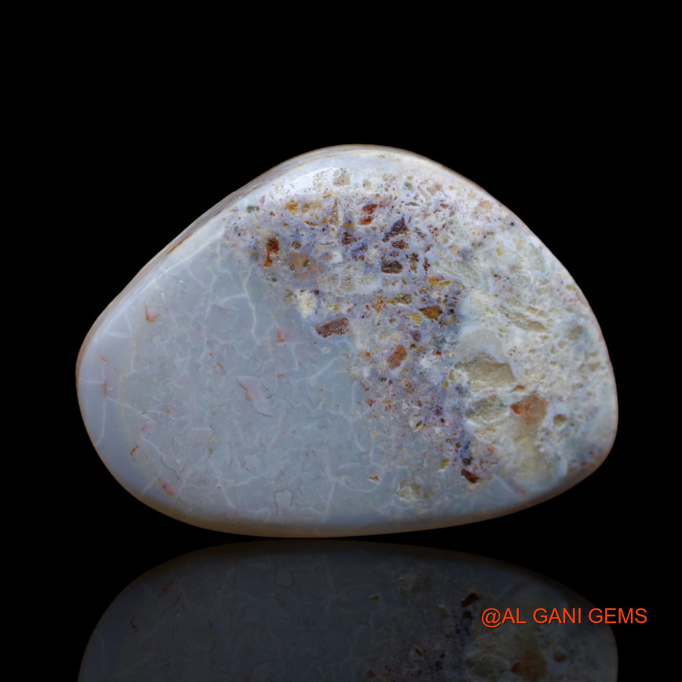 18.80 Cts Unheated Australian Fire Opal Loose Gemstone Fancy Cabochon Natural 26x19x6 mm A-103