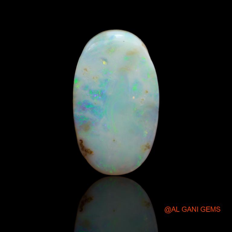 18.60 Cts Natural Australian Fire Opal Loose Gemstone Oval Cabochon 24x16x7 mm A-105