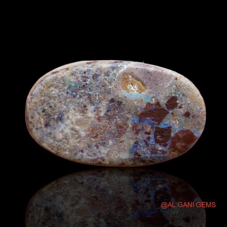 18.60 Cts Natural Australian Fire Opal Loose Gemstone Oval Cabochon 24x16x7 mm A-105