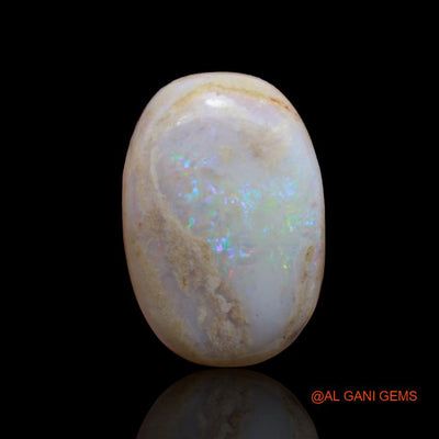29.80 Cts Natural Australian Fire Opal Oval Cabochon Loose Gemstone For Jewelry 25x17x10 mm A-106