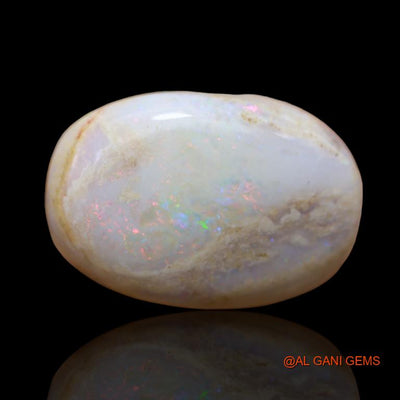 29.80 Cts Natural Australian Fire Opal Oval Cabochon Loose Gemstone For Jewelry 25x17x10 mm A-106