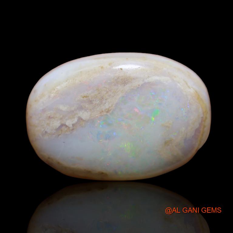 29.80 Cts Natural Australian Fire Opal Oval Cabochon Loose Gemstone For Jewelry 25x17x10 mm A-106
