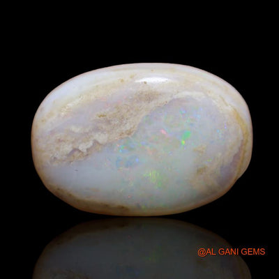 29.80 Cts Natural Australian Fire Opal Oval Cabochon Loose Gemstone For Jewelry 25x17x10 mm A-106
