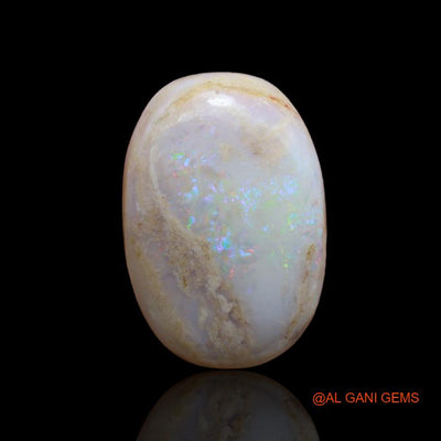 29.80 Cts Natural Australian Fire Opal Oval Cabochon Loose Gemstone For Jewelry 25x17x10 mm A-106