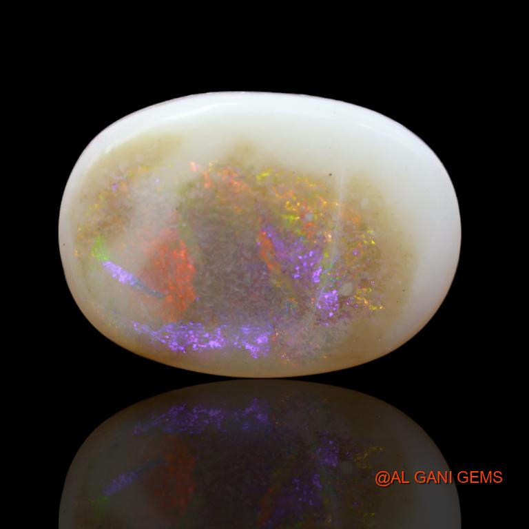 13.95 Cts Natural Australian Fire Opal Loose Gemstone Oval Cabochon 23x16x5 mm A-107