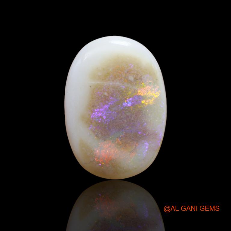 13.95 Cts Natural Australian Fire Opal Loose Gemstone Oval Cabochon 23x16x5 mm A-107