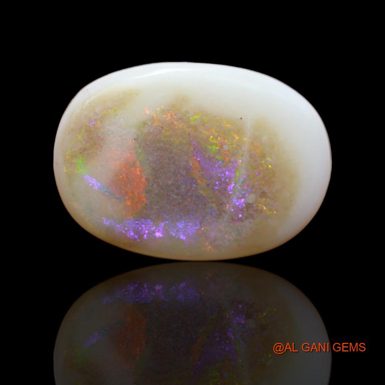 13.95 Cts Natural Australian Fire Opal Loose Gemstone Oval Cabochon 23x16x5 mm A-107