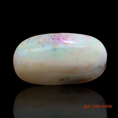 16.85 Cts Unheated Australian Fire Opal Loose Gemstone Oval Cabochon Natural 27x15x6 mm A-108