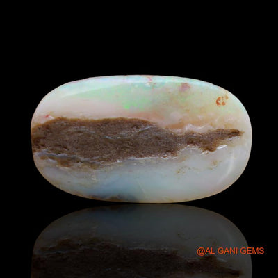 16.85 Cts Unheated Australian Fire Opal Loose Gemstone Oval Cabochon Natural 27x15x6 mm A-108
