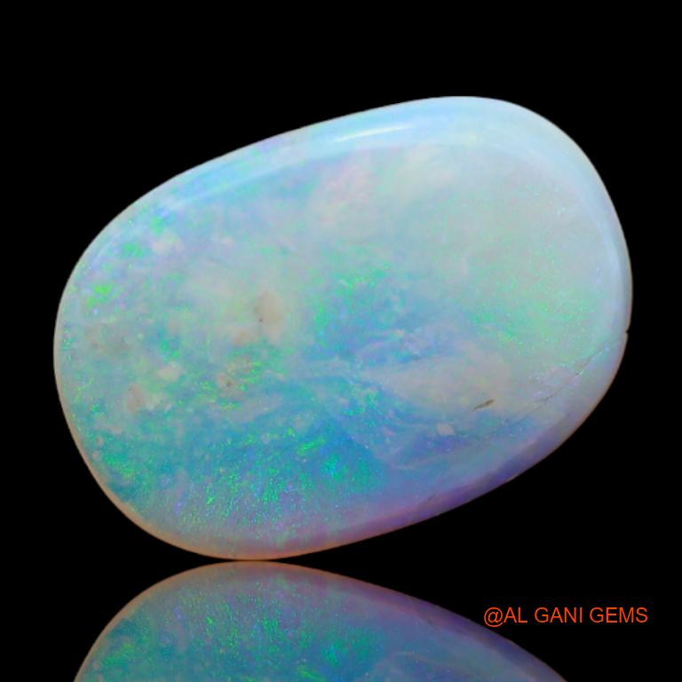 5.35 Cts Natural Australian Fire Opal Loose Gemstone Oval Cabochon 18x13x3 mm A-10