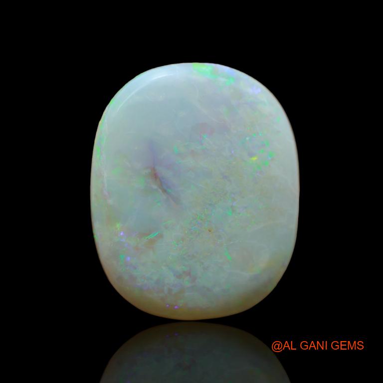 Natural Untreated Fire Opal Loose Gemstone Oval Cabochon From Australia 13.05 Cts 22x18x4 mm A-110