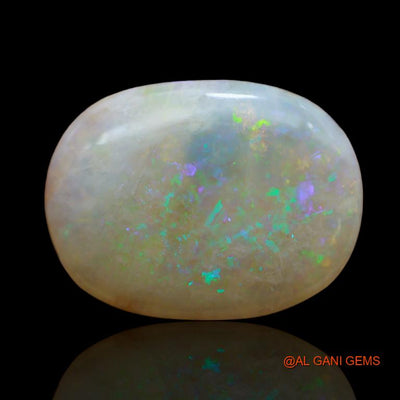 9.80 Cts Unheated Australian Fire Opal Loose Gemstone Fancy Cabochon Natural 24x16x3 mm A-111