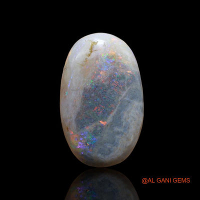 17.95 Cts Natural Australian Fire Opal Oval Cabochon Loose Gemstone For Jewelry 24x18x5 mm A-113