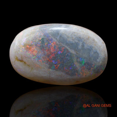 17.95 Cts Natural Australian Fire Opal Oval Cabochon Loose Gemstone For Jewelry 24x18x5 mm A-113