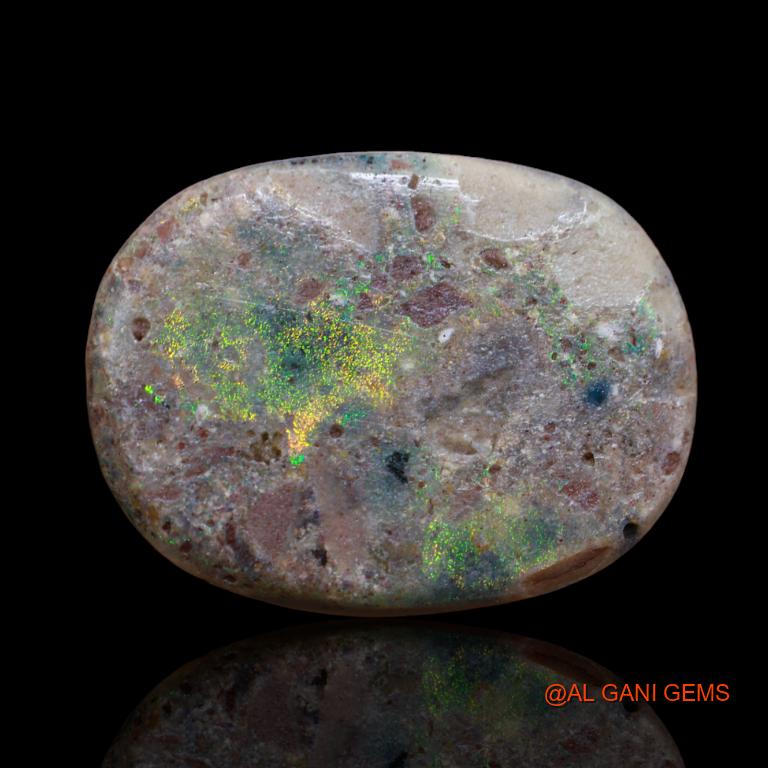 11.90 Cts Natural Australian Fire Opal Loose Gemstone Oval Cabochon 21x16x4 mm A-114