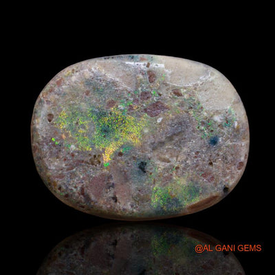 11.90 Cts Natural Australian Fire Opal Loose Gemstone Oval Cabochon 21x16x4 mm A-114