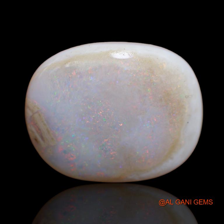 Natural Untreated Fire Opal Loose Gemstone Oval Cabochon From Australia 16.75 Cts 23x18x6 mm A-116