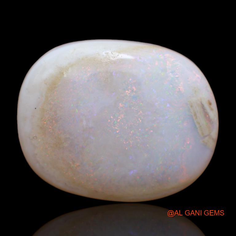 Natural Untreated Fire Opal Loose Gemstone Oval Cabochon From Australia 16.75 Cts 23x18x6 mm A-116