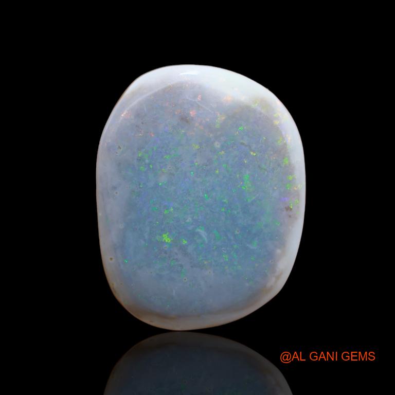 21.45 Cts Natural Australian Fire Opal Loose Gemstone Fancy Cabochon 23x18x7 mm A-117