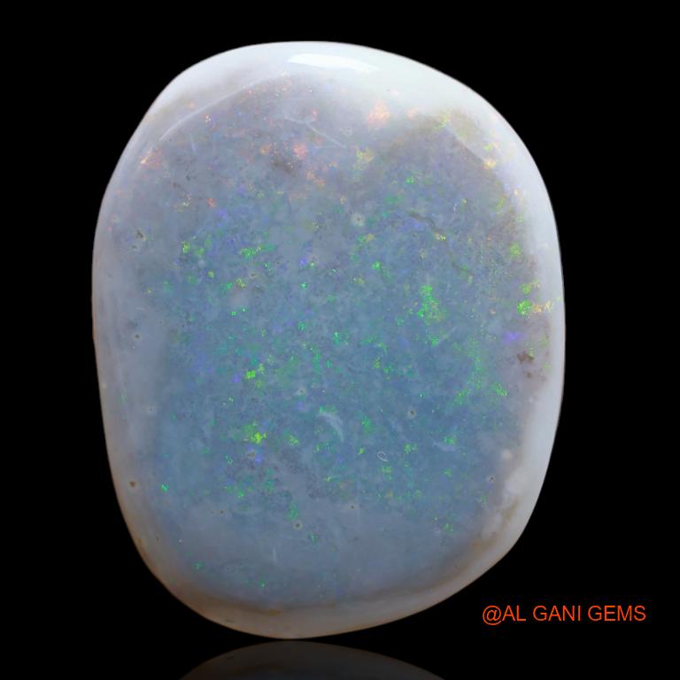 21.45 Cts Natural Australian Fire Opal Loose Gemstone Fancy Cabochon 23x18x7 mm A-117