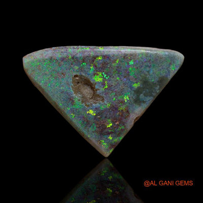 12.50 Cts Natural Australian Fire Opal Loose Gemstone Trillion Cabochon 24x17x5 mm A-118