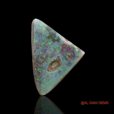 12.50 Cts Natural Australian Fire Opal Loose Gemstone Trillion Cabochon 24x17x5 mm A-118