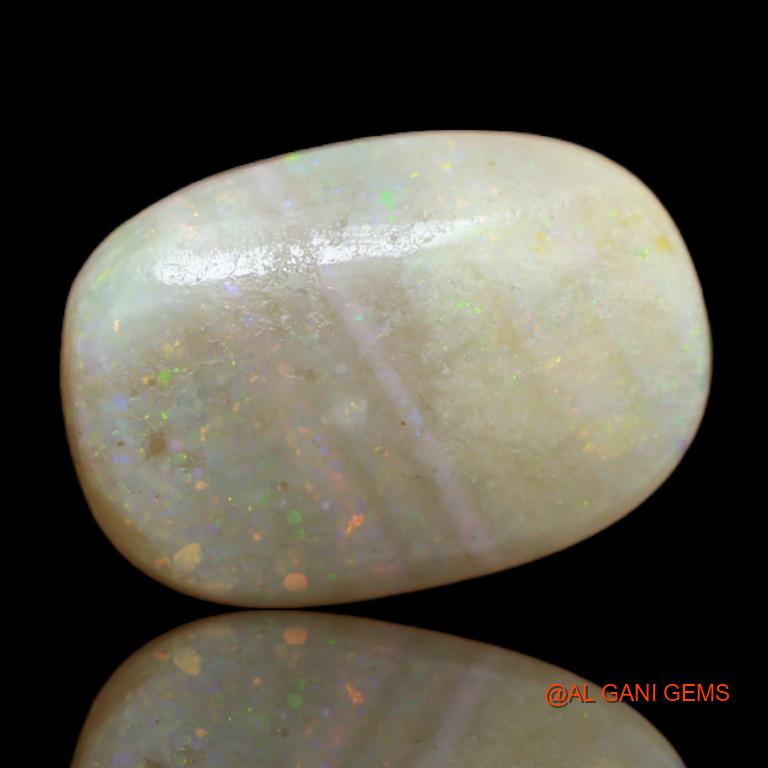 10.60 Cts Natural Australian Fire Opal Loose Gemstone Oval Cabochon 17x12x7 mm A-11