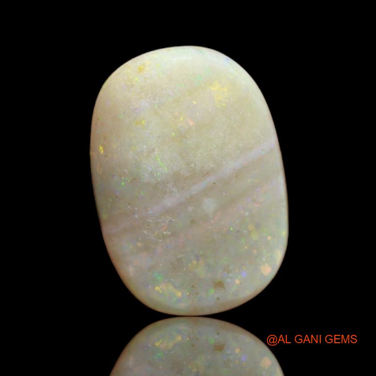 10.60 Cts Natural Australian Fire Opal Loose Gemstone Oval Cabochon 17x12x7 mm A-11