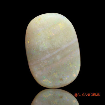 10.60 Cts Natural Australian Fire Opal Loose Gemstone Oval Cabochon 17x12x7 mm A-11