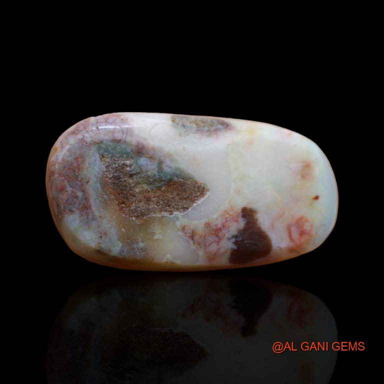 8.90 Cts Natural Australian Fire Opal Loose Gemstone Fancy Cabochon 23x12x4 mm A-120