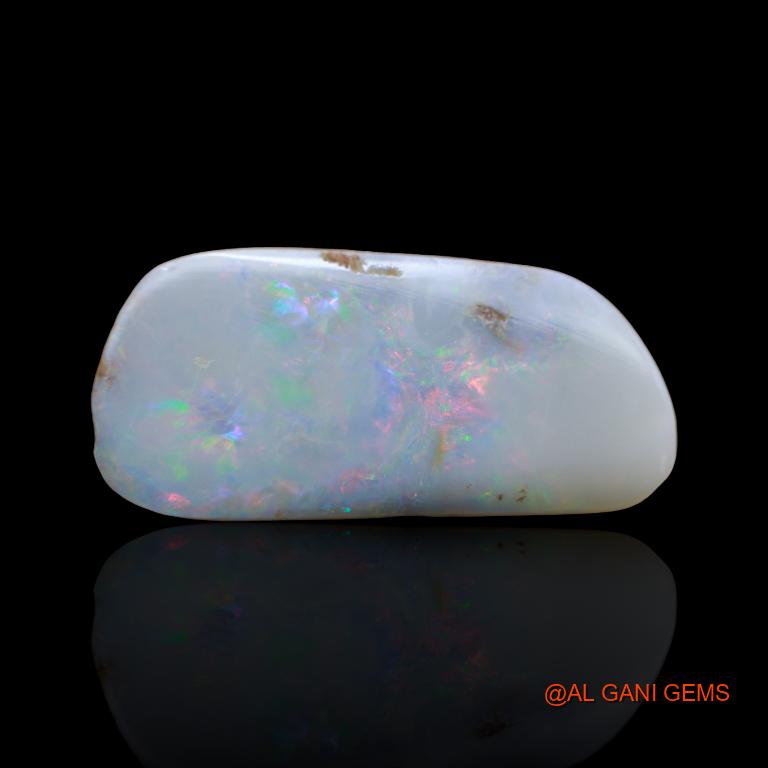 Natural Untreated Fire Opal Loose Gemstone Fancy Cabochon From Australia 13.40 Cts 23x11x6 mm A-122
