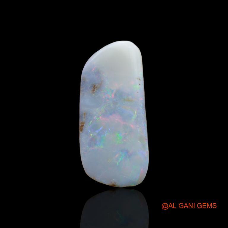 Natural Untreated Fire Opal Loose Gemstone Fancy Cabochon From Australia 13.40 Cts 23x11x6 mm A-122