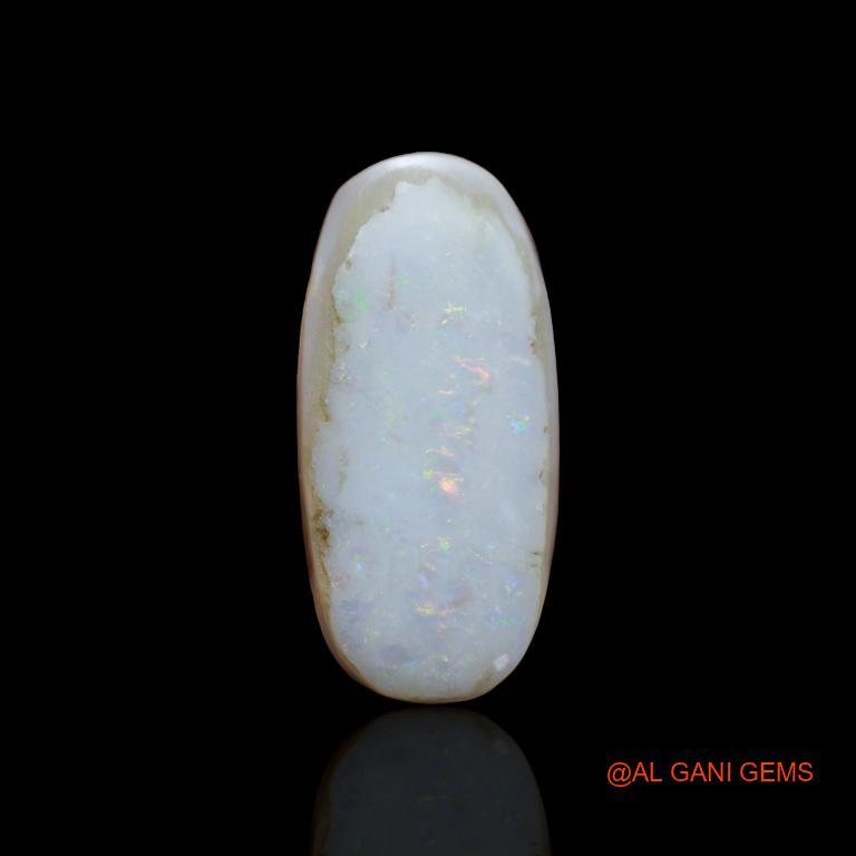 17.60 Cts Natural Australian Fire Opal Loose Gemstone Oval Cabochon 27x13x6 mm A-125