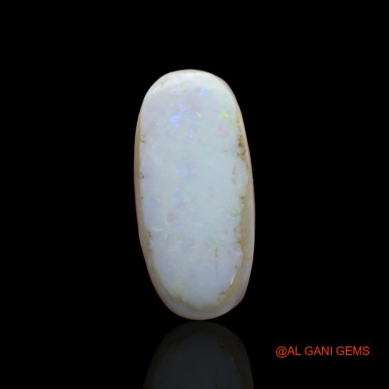 17.60 Cts Natural Australian Fire Opal Loose Gemstone Oval Cabochon 27x13x6 mm A-125