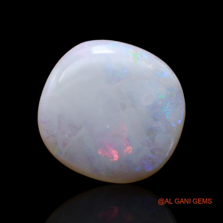 Natural Untreated Fire Opal Loose Gemstone Oval Cabochon From Australia 17.65 Cts 20x19x6 mm A-126