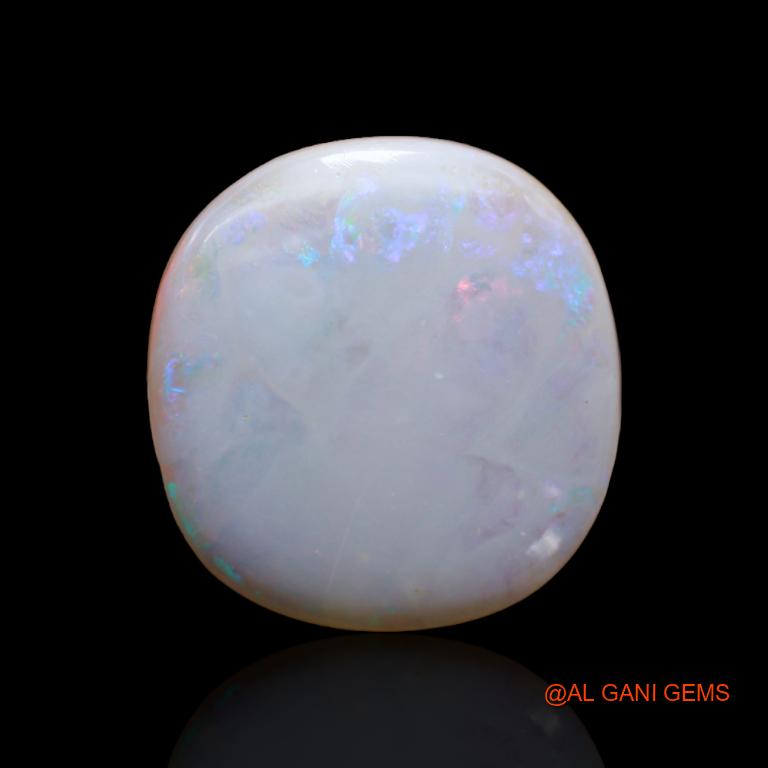Natural Untreated Fire Opal Loose Gemstone Oval Cabochon From Australia 17.65 Cts 20x19x6 mm A-126