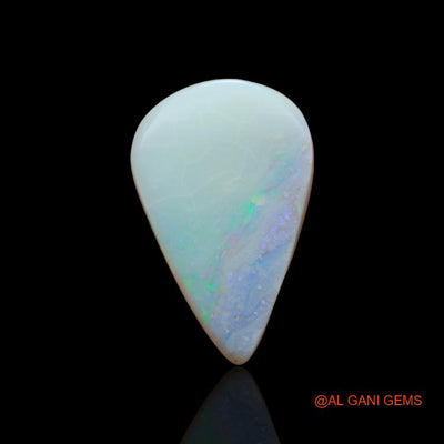 10.00 Cts Unheated Australian Fire Opal Loose Gemstone Pear Cabochon Natural 25x16x4 mm A-128