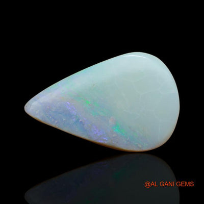 10.00 Cts Unheated Australian Fire Opal Loose Gemstone Pear Cabochon Natural 25x16x4 mm A-128