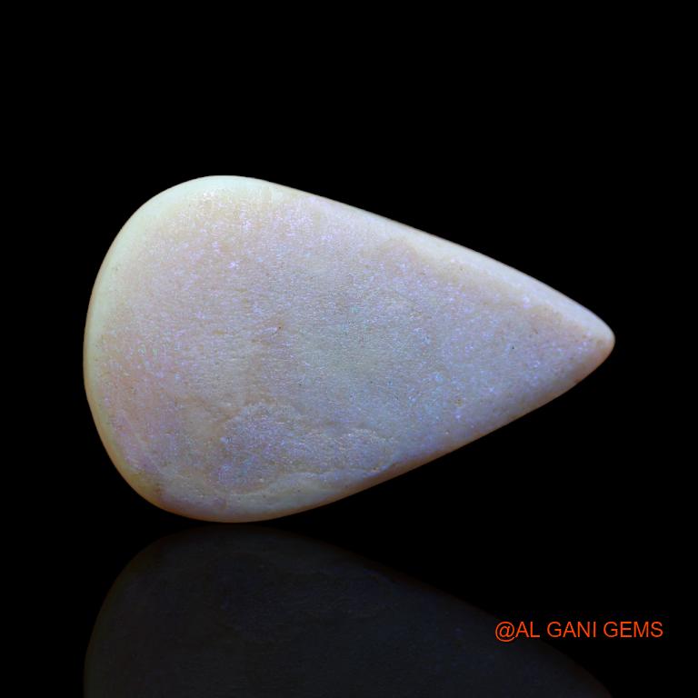 10.00 Cts Unheated Australian Fire Opal Loose Gemstone Pear Cabochon Natural 25x16x4 mm A-128