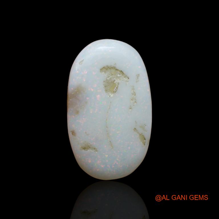 13.00 Cts Unheated Australian Fire Opal Loose Gemstone Oval Cabochon Natural 23x14x5 mm A-129