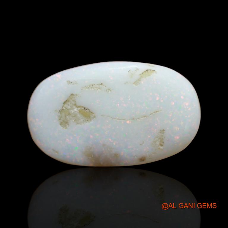13.00 Cts Unheated Australian Fire Opal Loose Gemstone Oval Cabochon Natural 23x14x5 mm A-129
