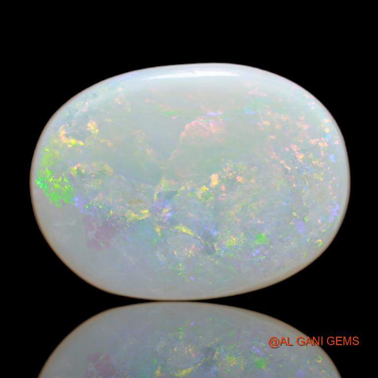 7.35 Cts Natural Australian Fire Opal Oval Cabochon Loose Gemstone For Jewelry 19x14x3 mm A-12
