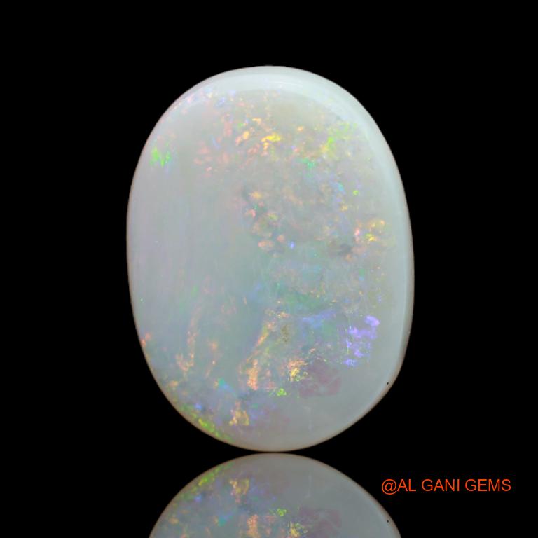 7.35 Cts Natural Australian Fire Opal Oval Cabochon Loose Gemstone For Jewelry 19x14x3 mm A-12